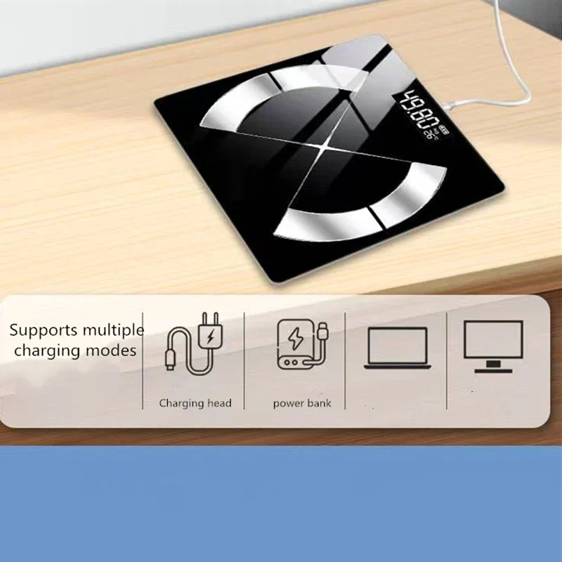 Smart Digital Scale with LED Display – USB Rechargeable Electronic Home Device - Image 7