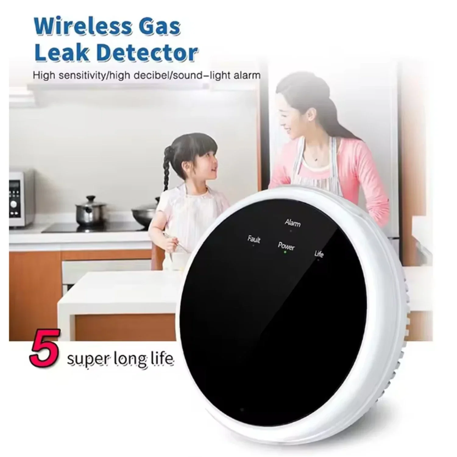 Smart Gas Detector APP Control LED Natural Gas Alarm High Sensitivity Plug - Image 2