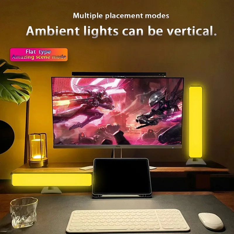 Smart RGB Atmosphere Light App Control Music Sync Lamp for Car TV Gaming Desk - Image 6