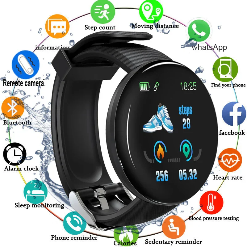 Smart Watch Fitness Tracker Heart Rate Blood Pressure Smartwatch for iOS Android - Image 2