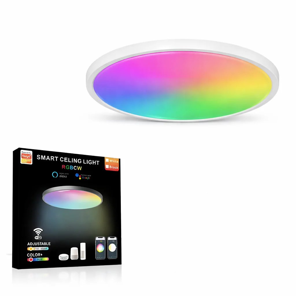 Smart WiFi RGB Ceiling Light 24W App Control Alexa Google Home Bedroom Lamp - Image 7