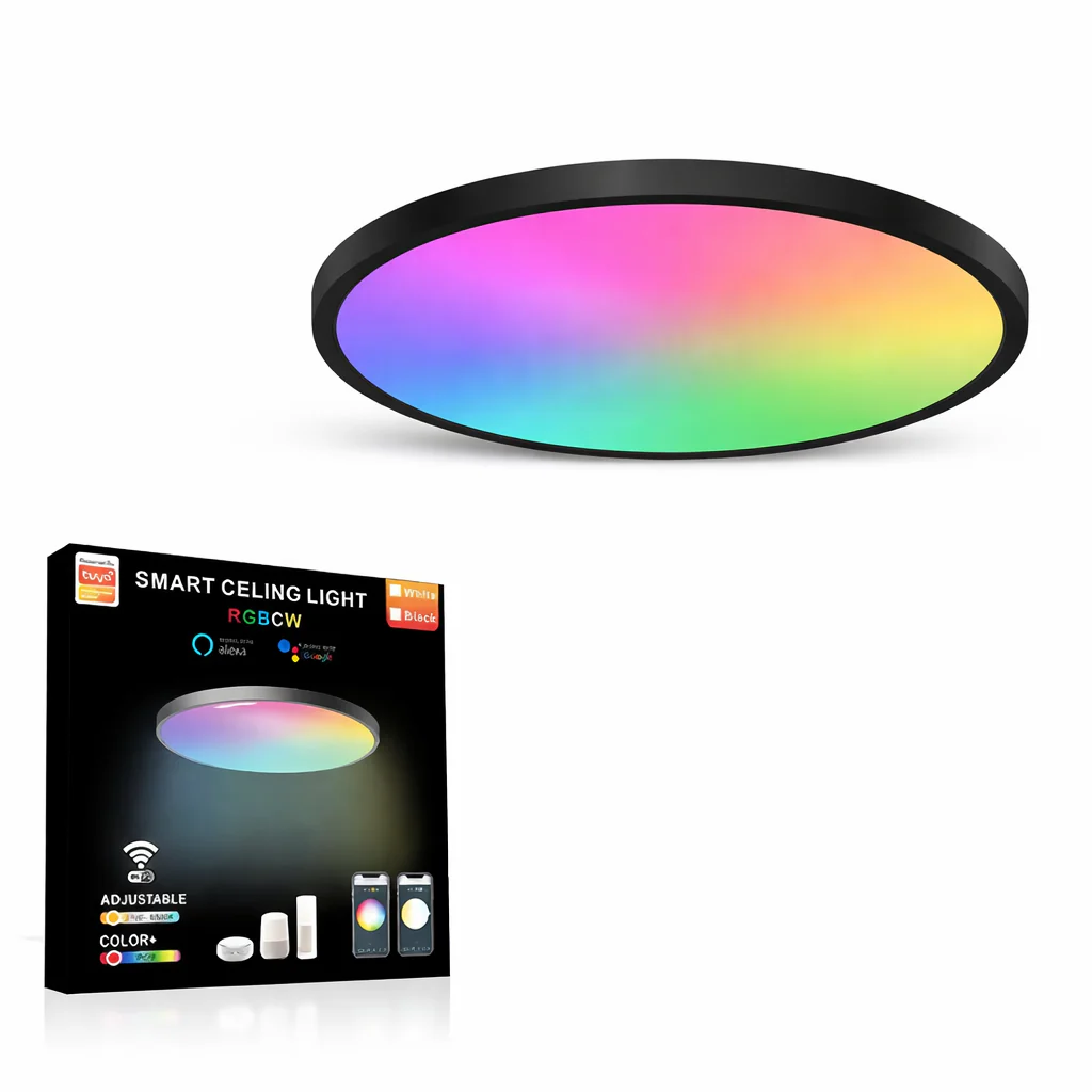 Smart WiFi RGB Ceiling Light 24W App Control Alexa Google Home Bedroom Lamp - Image 8