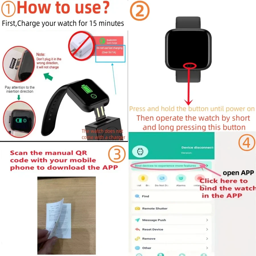 Smartwatch for Men & Women with Fitness Tracker, Messages & Heart Rate Monitor - Image 3