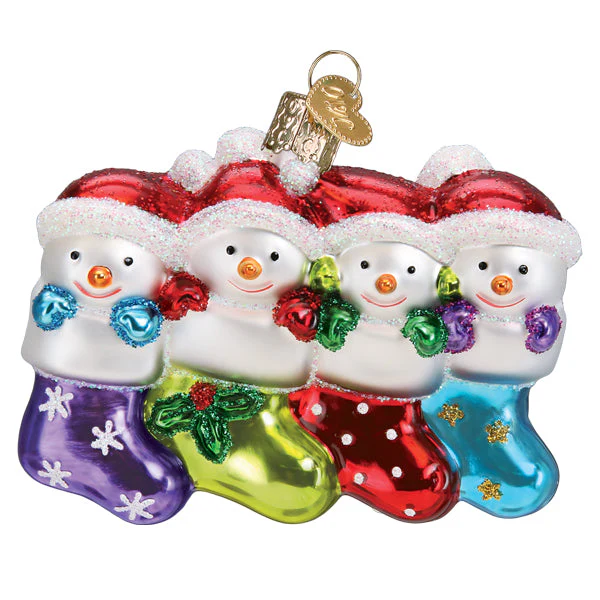 Snow Family Of 4 Ornament - Image 3