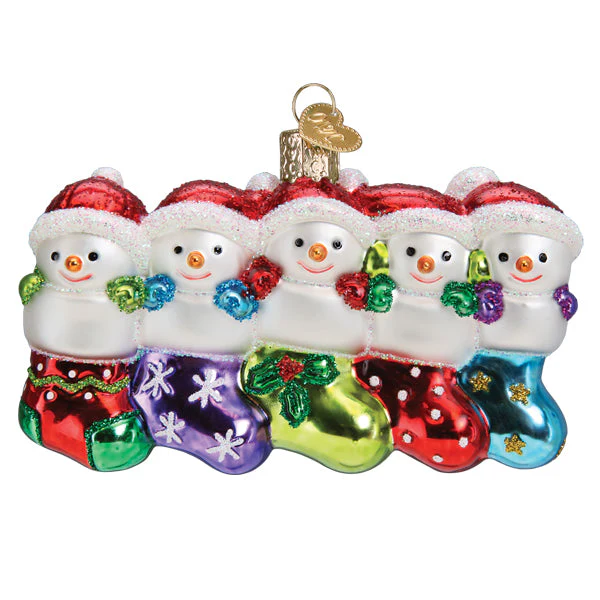 Snow Family Of 5 Ornament - Image 3