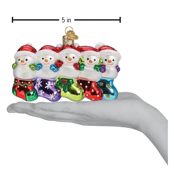 Snow Family Of 5 Ornament - Image 6