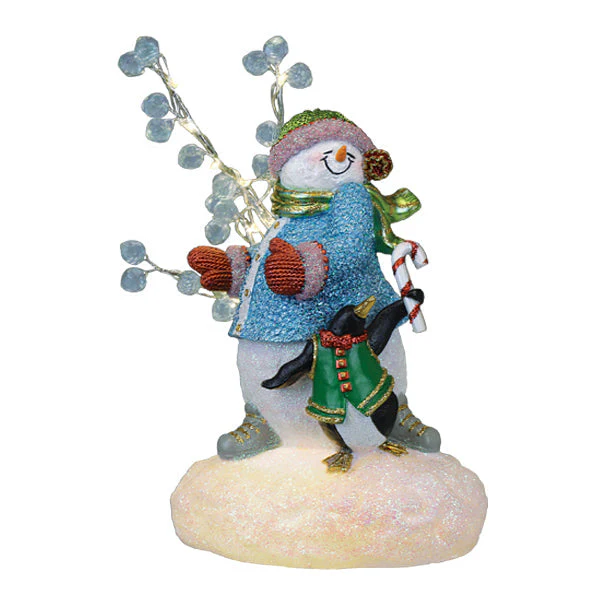 Snowgal And Penguin Lighted Figurine - Image 2