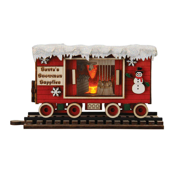 Snowman Box Car Ornament - Image 2