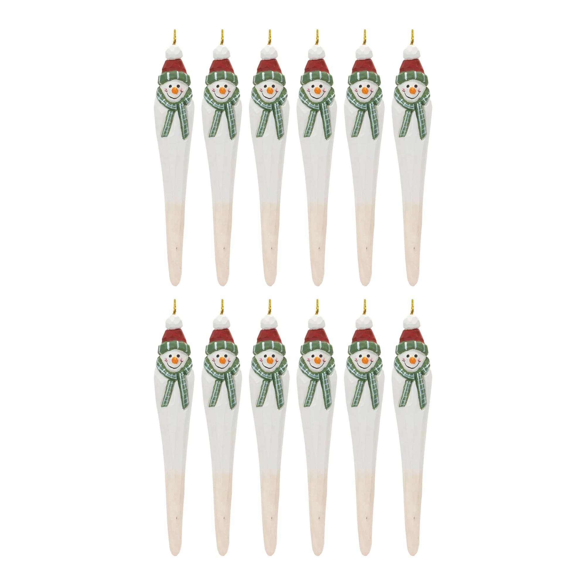Snowman Drop Ornament (Set of 12) - Image 3