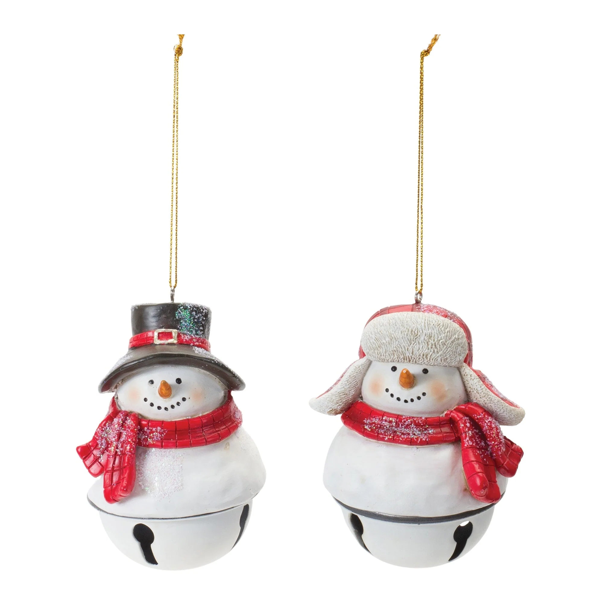Snowman Sleigh Bell Ornament (Set of 12) - Image 2