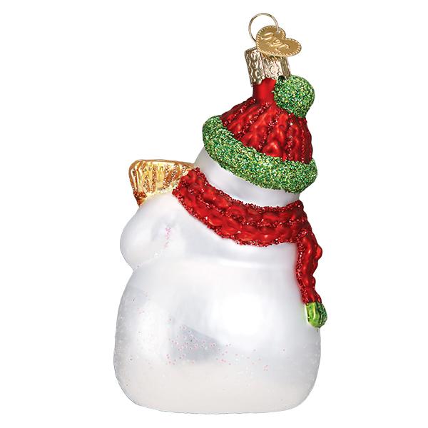 Snowman With Broom Ornament - Image 3