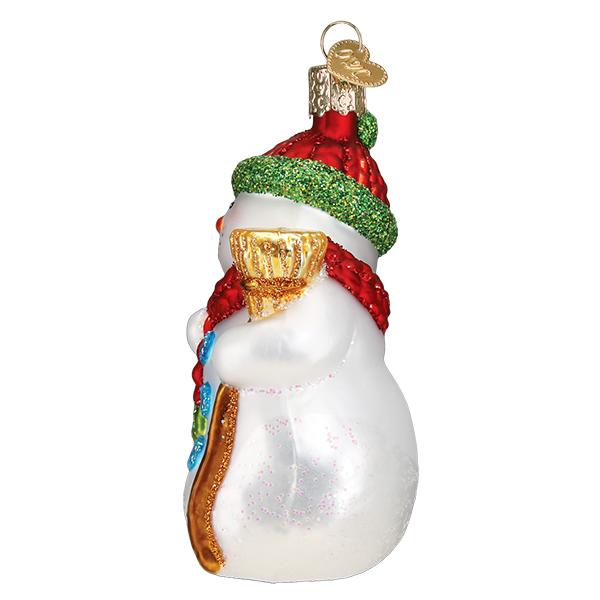 Snowman With Broom Ornament - Image 4