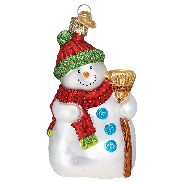 Snowman With Broom Ornament - Image 5