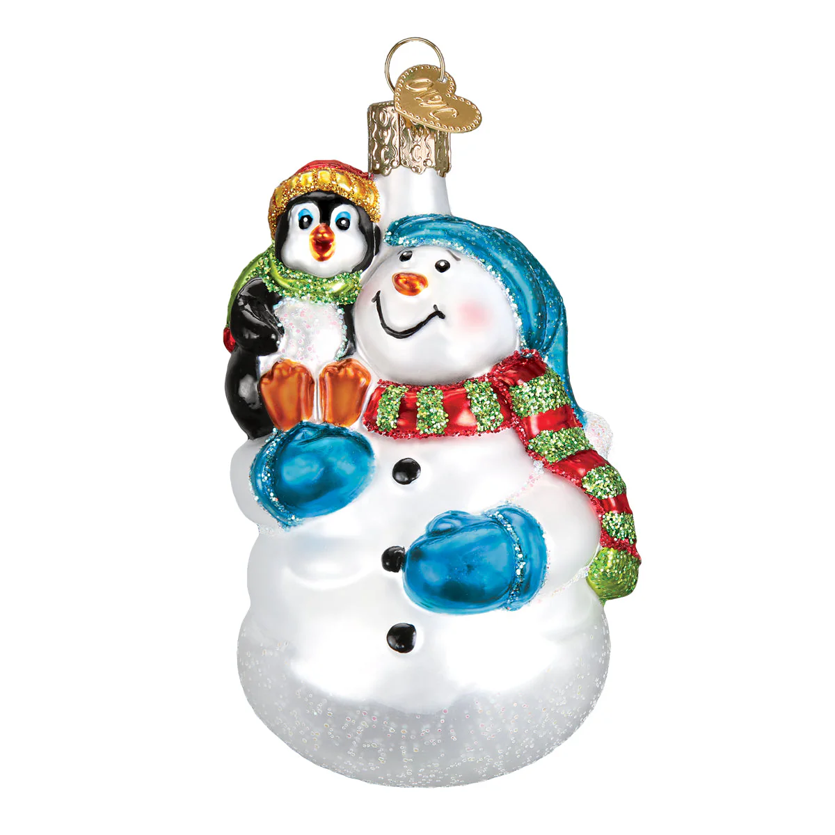Snowman With Penguin Pal Figurine - Image 3