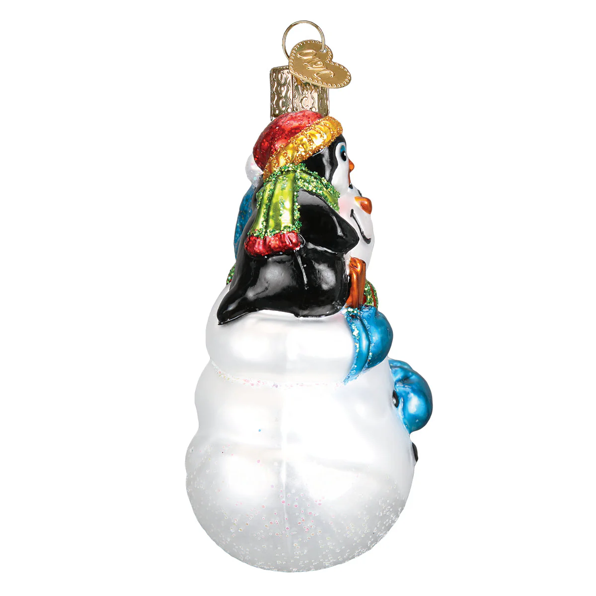Snowman With Penguin Pal Figurine - Image 5