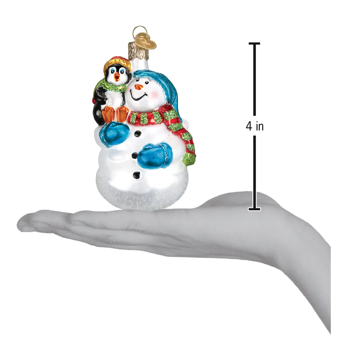 Snowman With Penguin Pal Figurine - Image 6