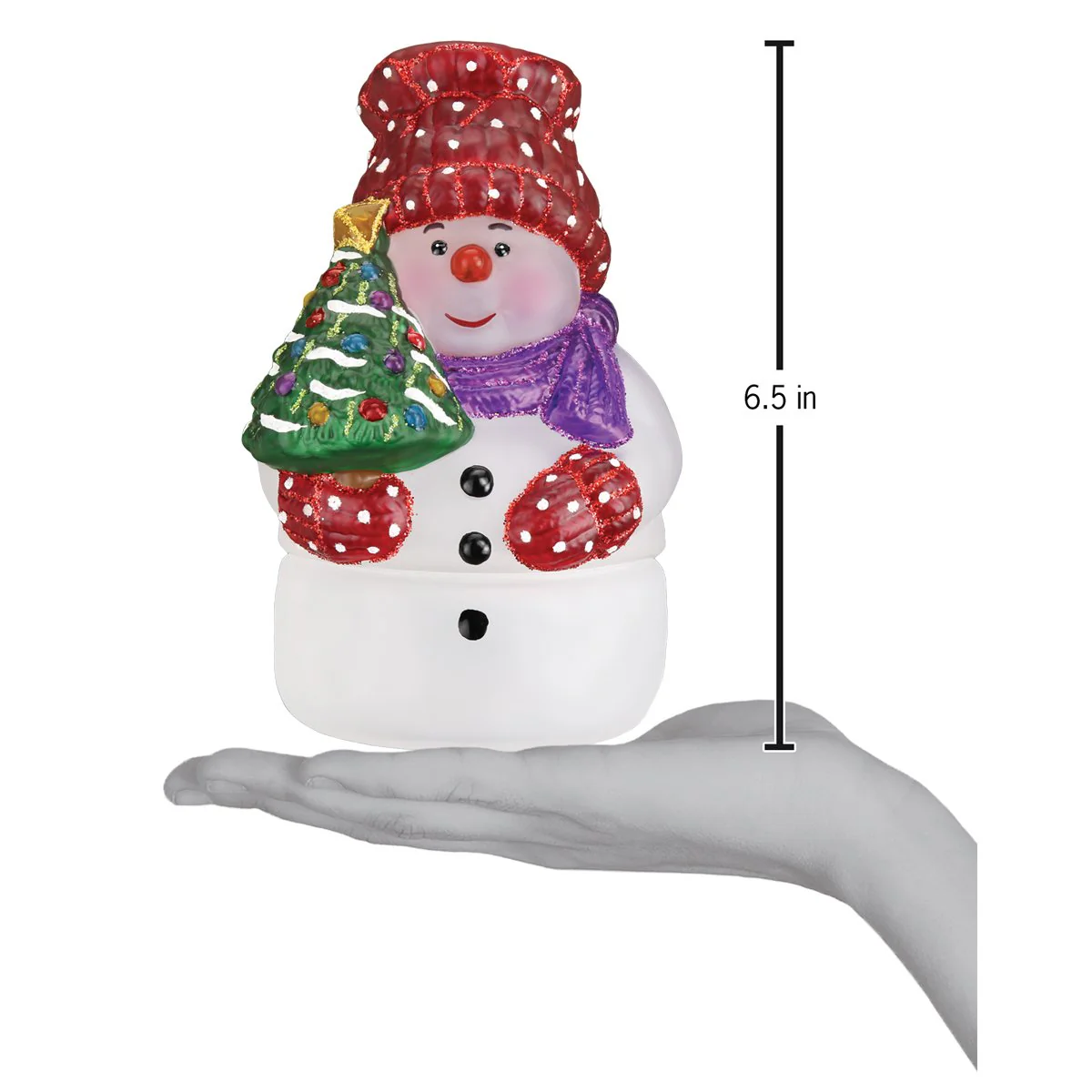 Snowman With Tree Candle Light - Image 6
