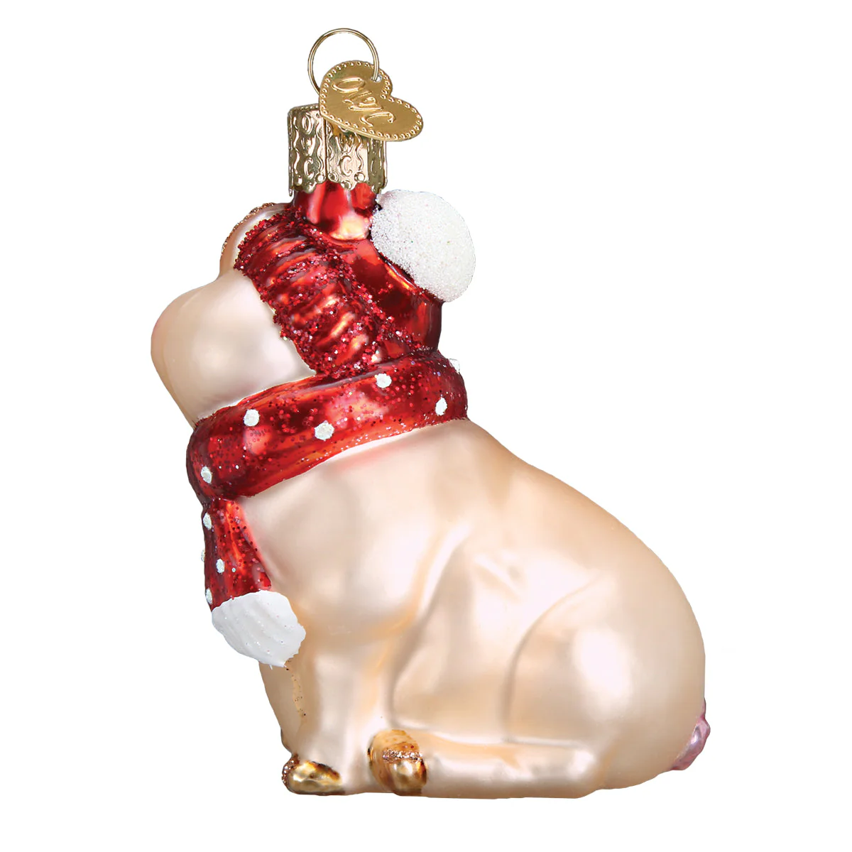 Snowy Pig Ornament - Image 4