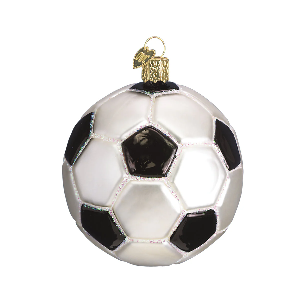 Soccer Ball Glass Ornament - Image 3
