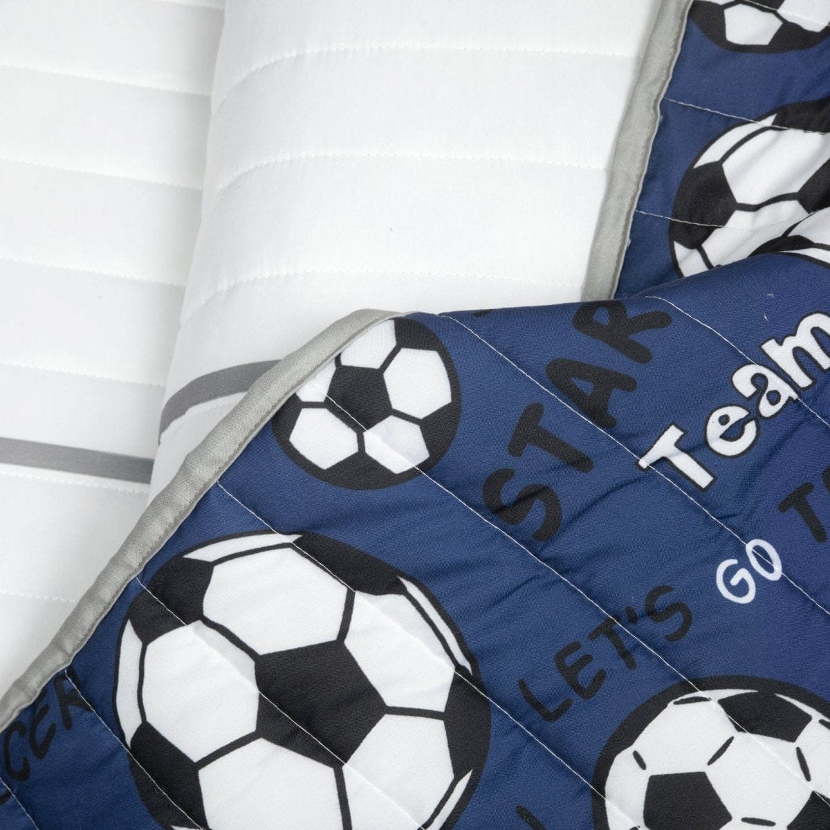 Soccer Game Reversible Quilt Set - Image 3