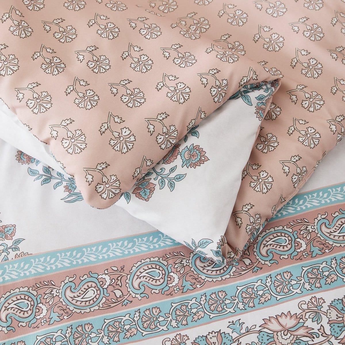 Sofia Flower Block Bouquet Comforter 5Pc Set - Image 16