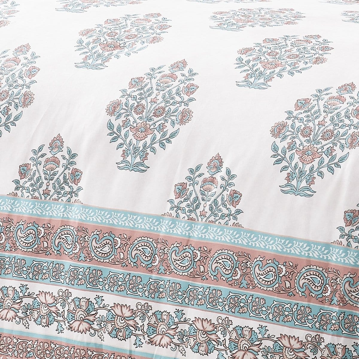 Sofia Flower Block Bouquet Comforter 5Pc Set - Image 5