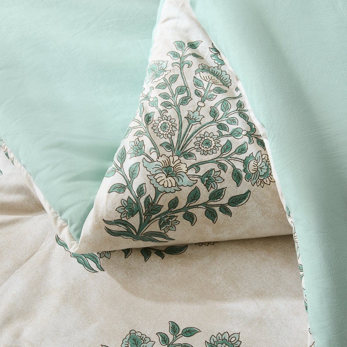 Sofia Flower Block Bouquet Cotton Comforter Set - Image 16