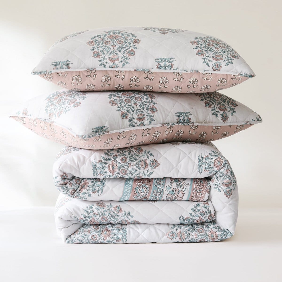 Sofia Flower Block Bouquet Reversible Quilt 6Pc Set - Image 11