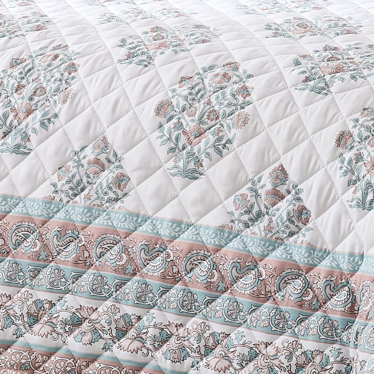 Sofia Flower Block Bouquet Reversible Quilt 6Pc Set - Image 5