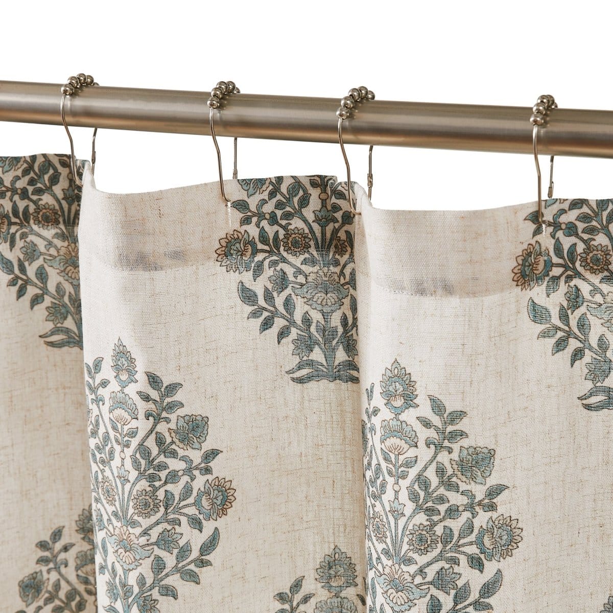 Sofia Flower Block Bouquet Shower Curtain - Image 2