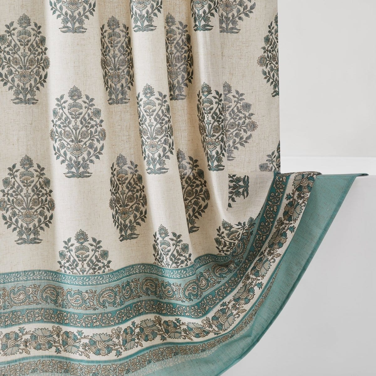 Sofia Flower Block Bouquet Shower Curtain - Image 3