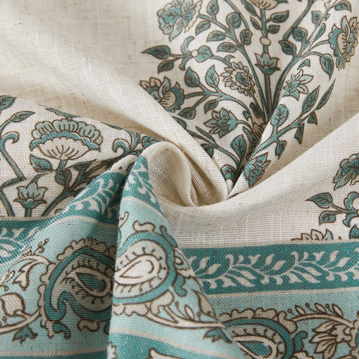 Sofia Flower Block Bouquet Shower Curtain - Image 5
