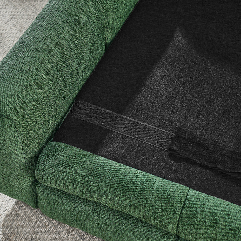 Soft and Comfortable Pet Bed for Big and Oversized Dogs - Olive Green - Image 5