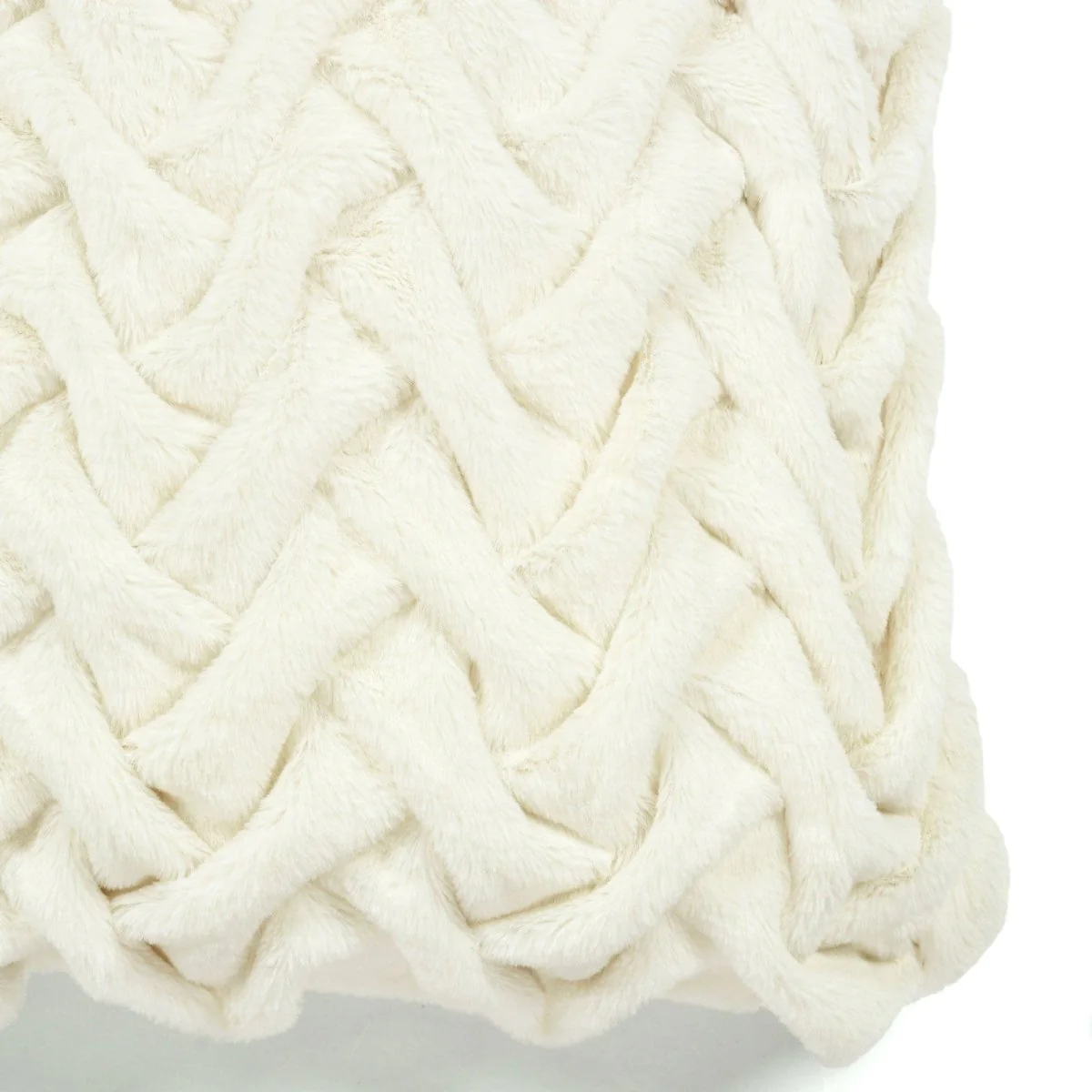 Soft Fur Weave Decorative Pillow Cover - Image 4