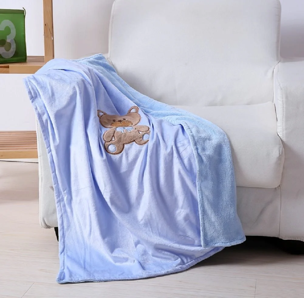 Soft Fuzzy Hypoalergenic Microplush Baby Blanket (40" x 30") - Image 2