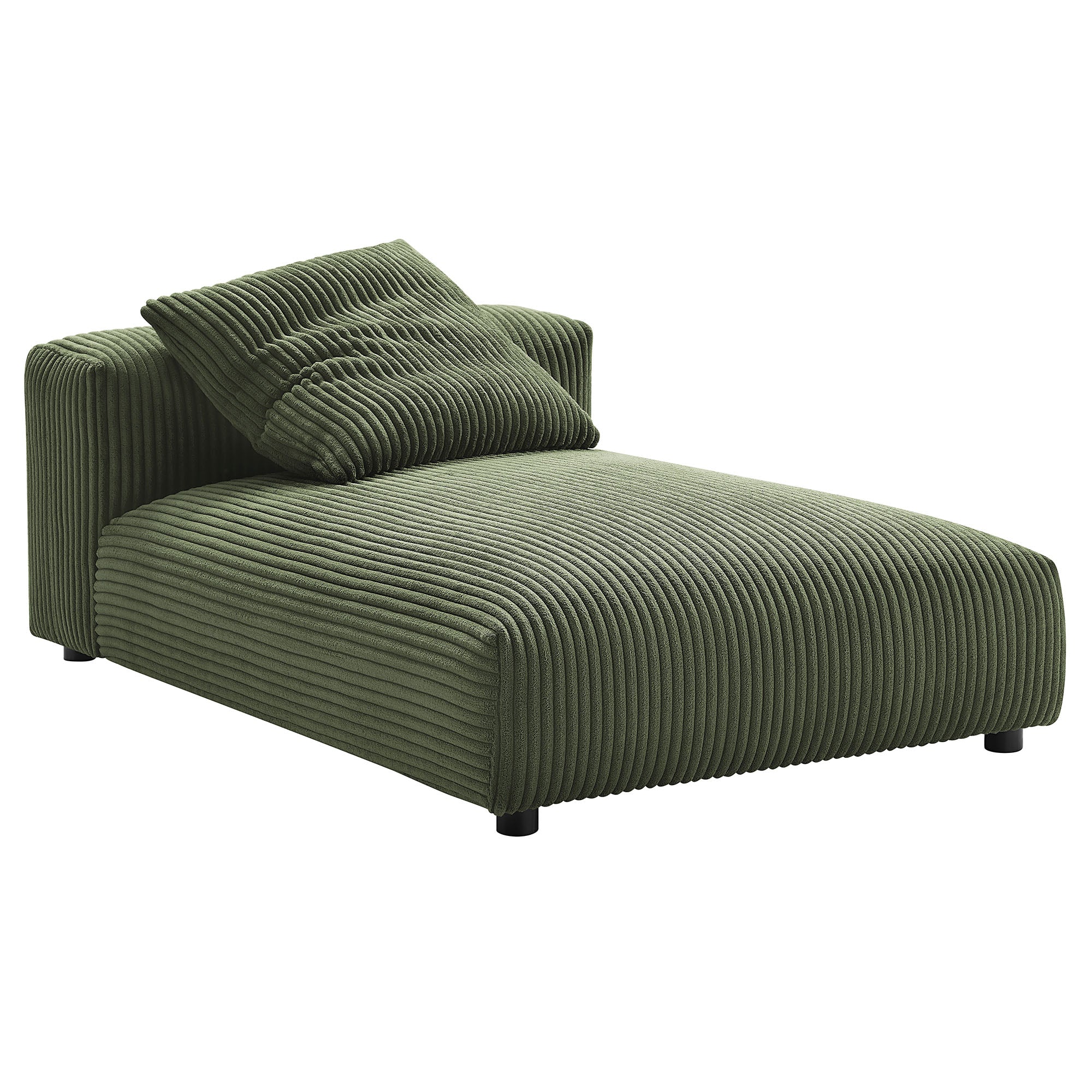 Solace 2-Piece Modular Corduroy Upholstered Sectional Sofa with Chaise - Image 3