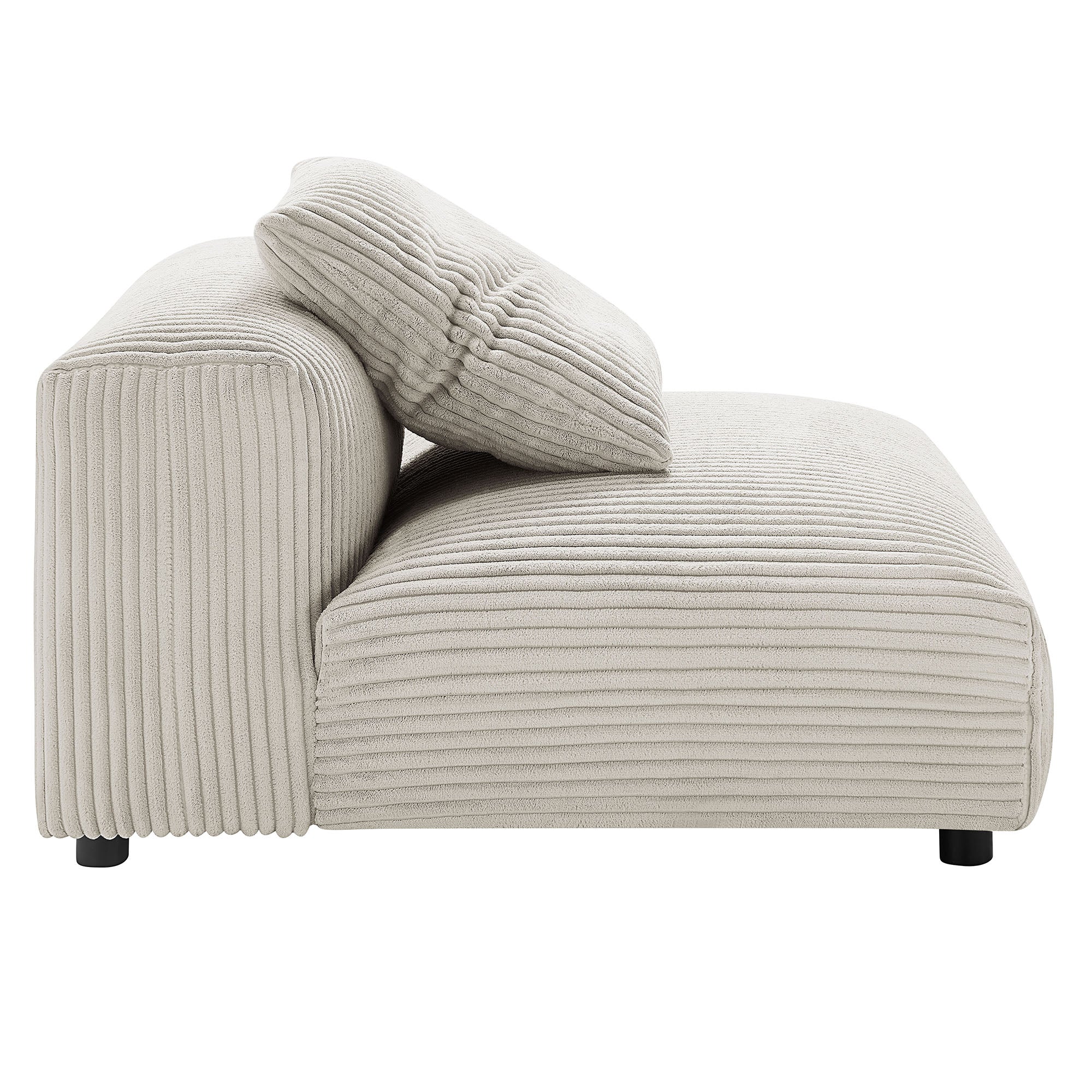 Solace 2-Piece Modular Corduroy Upholstered Sofa by Modway - Image 4