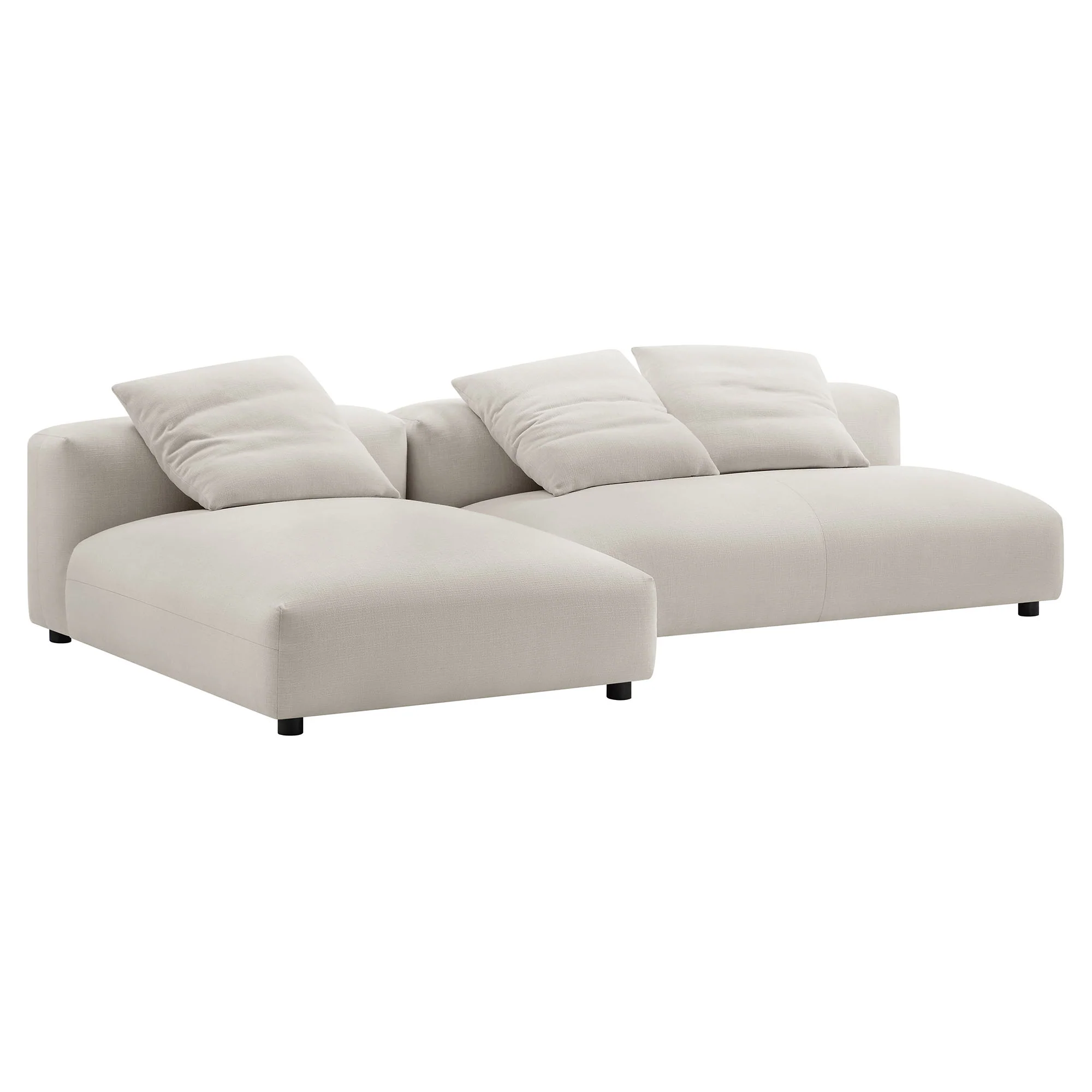 Solace 2-Piece Modular Upholstered Fabric Sectional Sofa With Chaise by Modway - Image 16
