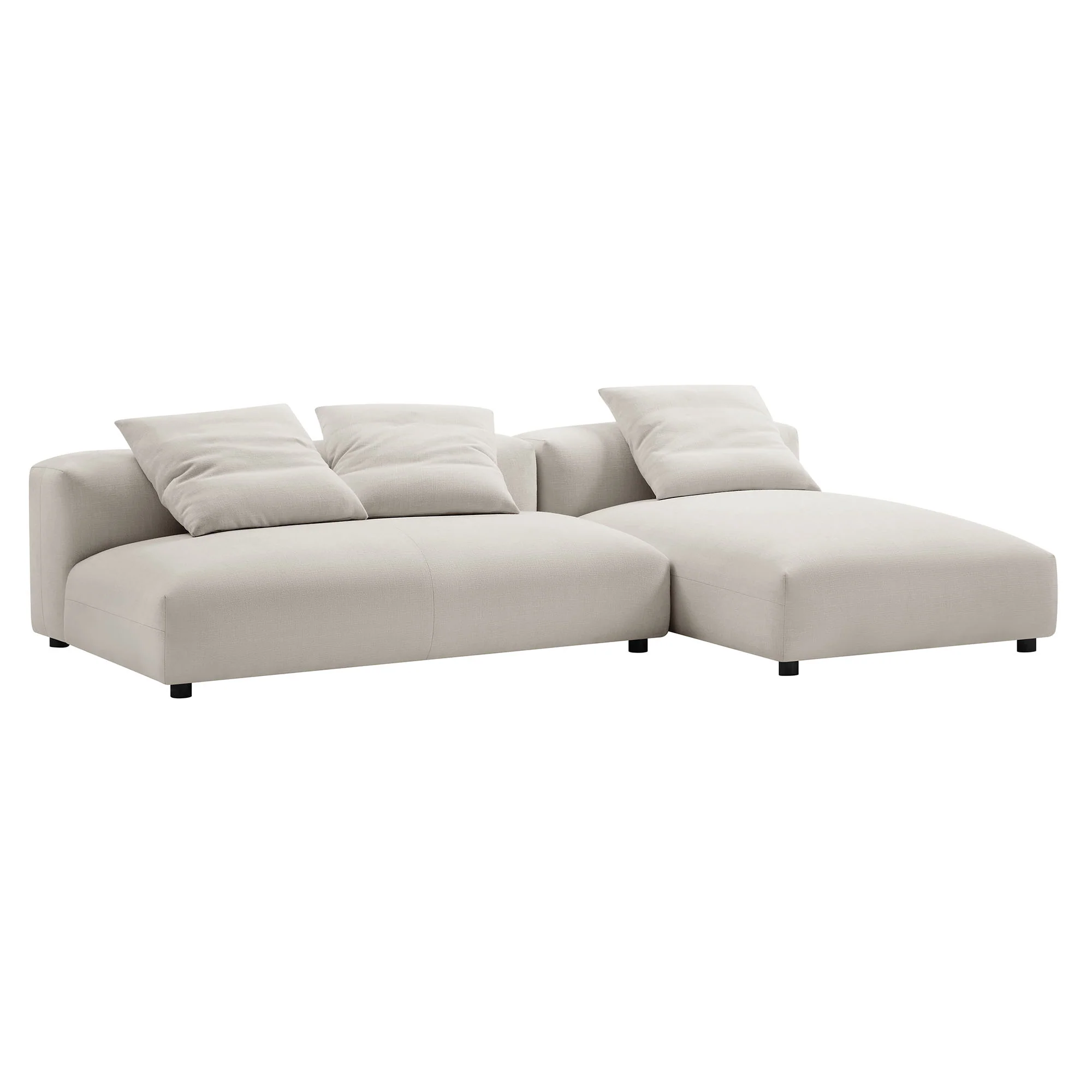 Solace 2-Piece Modular Upholstered Fabric Sectional Sofa With Chaise by Modway - Image 20
