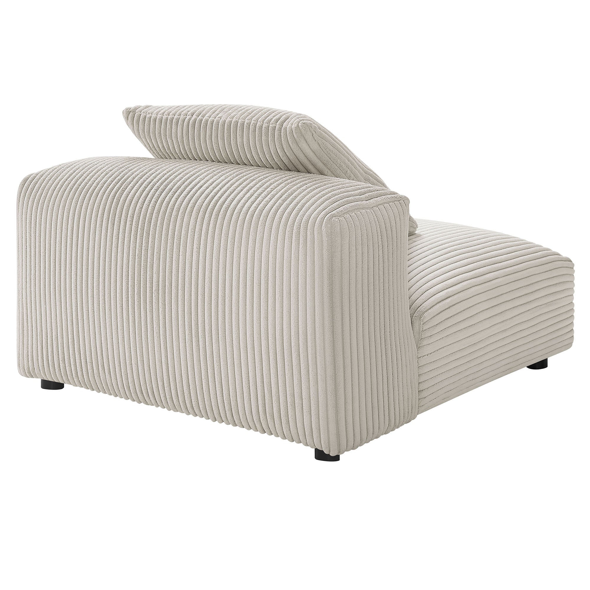 Solace Modular Corduroy Upholstered Armless Chair - Image 10