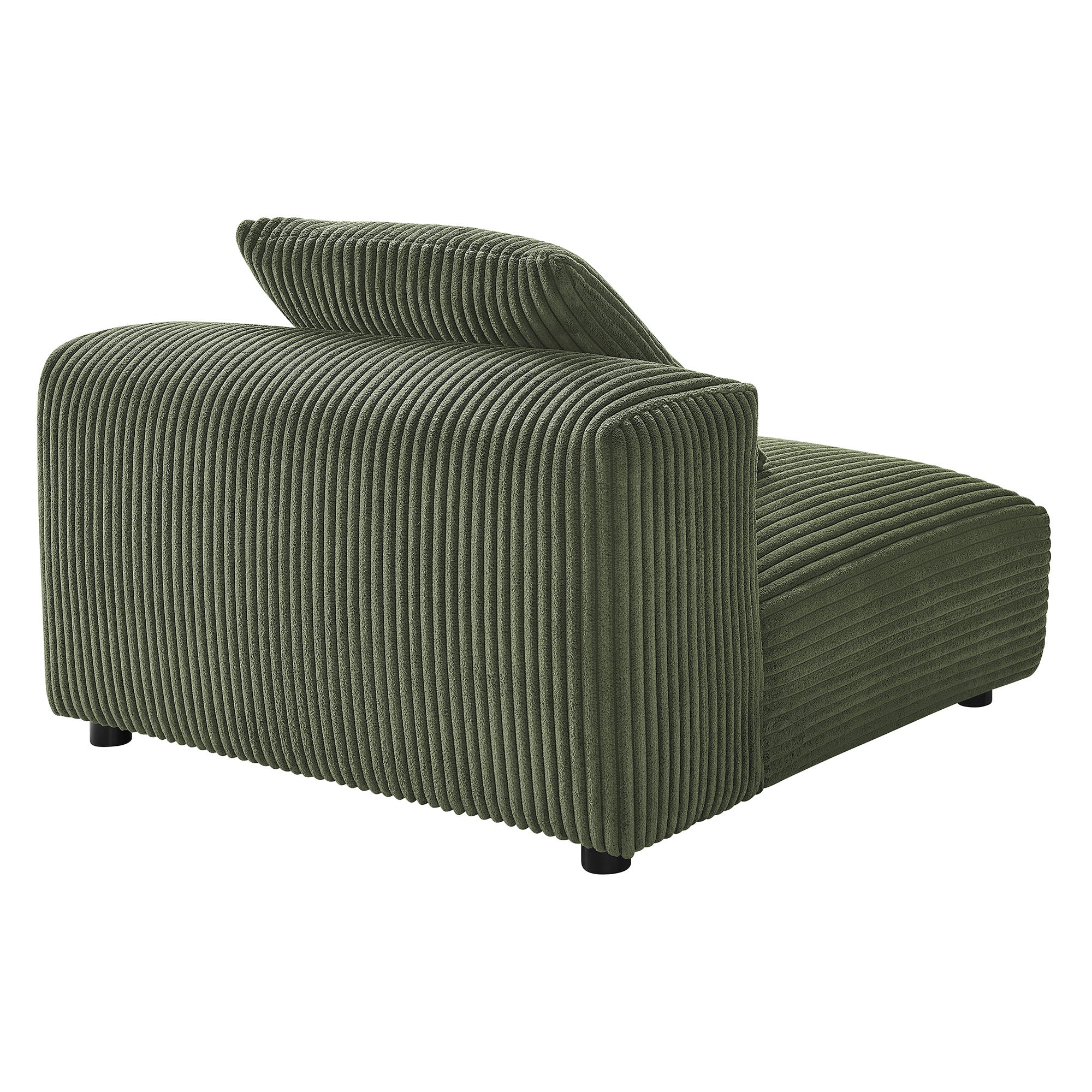 Solace Modular Corduroy Upholstered Armless Chair - Image 5