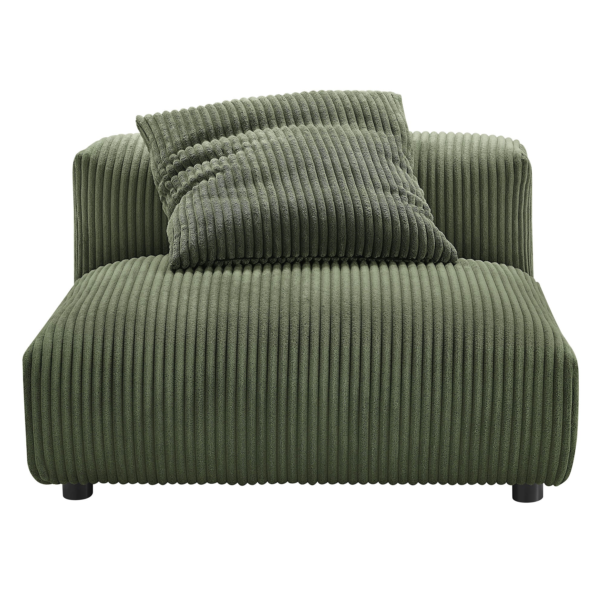 Solace Modular Corduroy Upholstered Armless Chair - Image 6