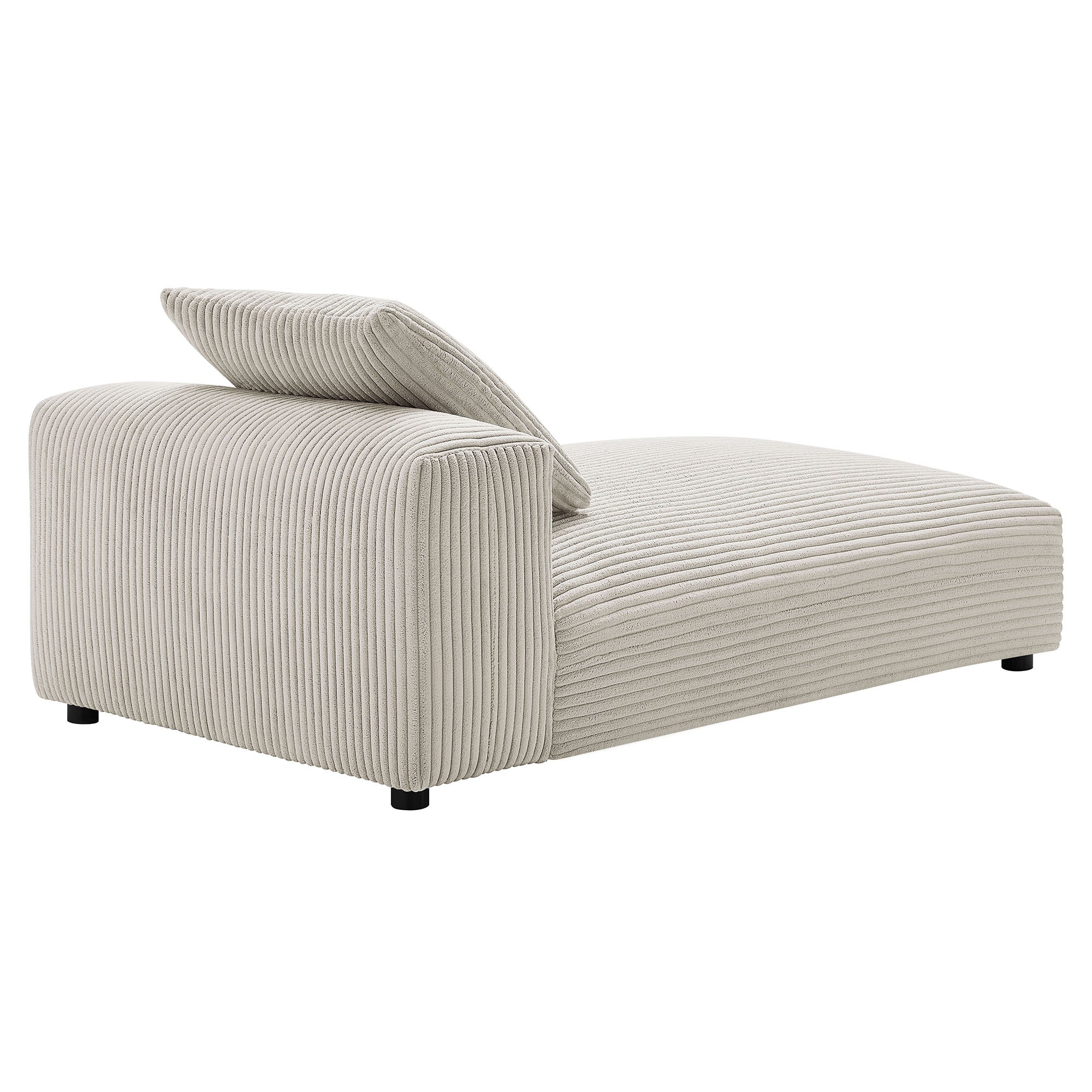 Solace Modular Corduroy Upholstered Armless Chaise Lounge - Image 10
