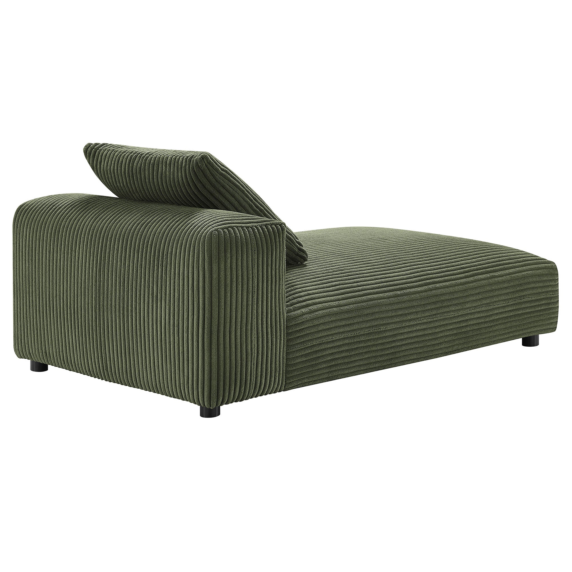 Solace Modular Corduroy Upholstered Armless Chaise Lounge - Image 5