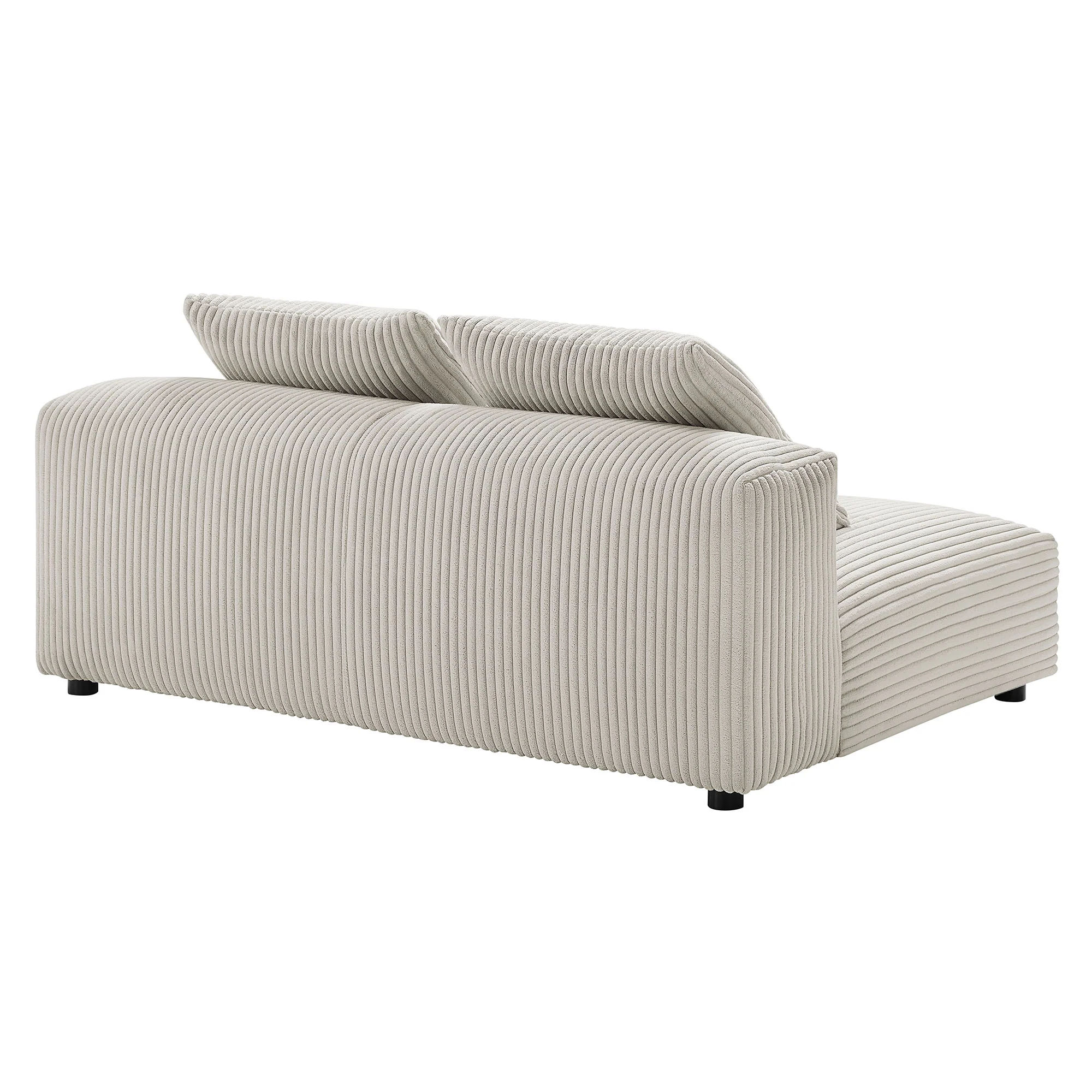 Solace Modular Corduroy Upholstered Armless Loveseat by Modway - Image 10