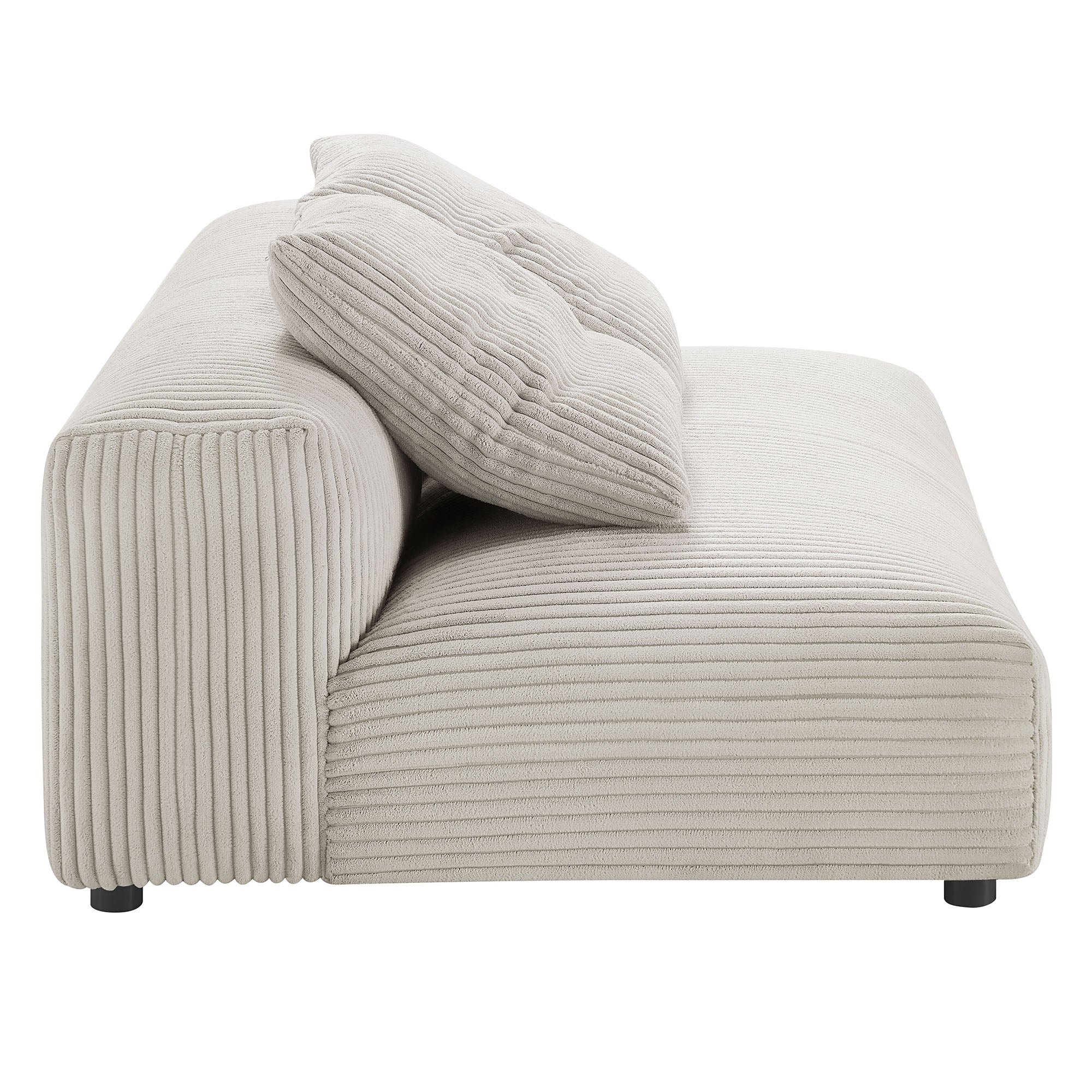 Solace Modular Corduroy Upholstered Armless Loveseat by Modway - Image 11
