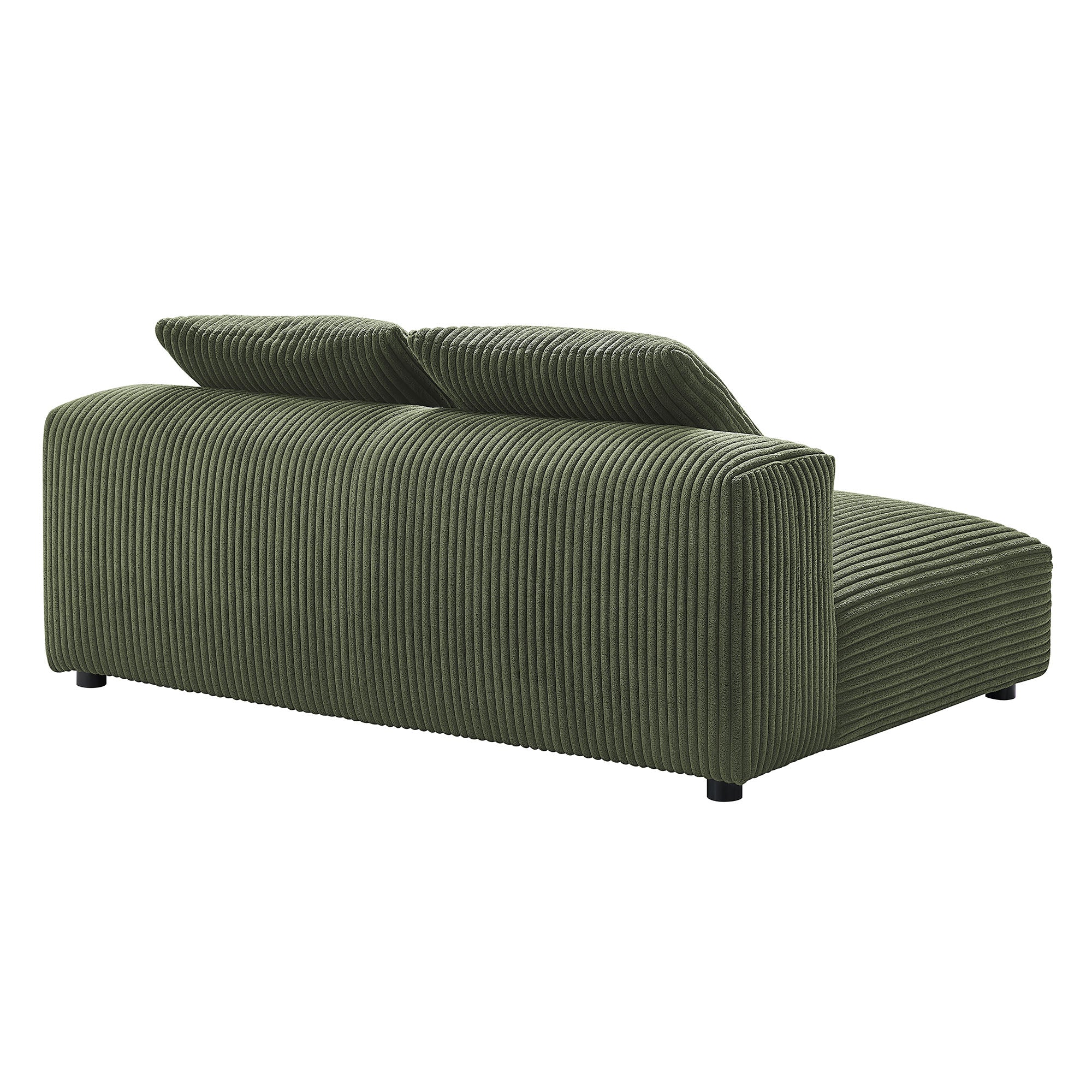 Solace Modular Corduroy Upholstered Armless Loveseat by Modway - Image 5