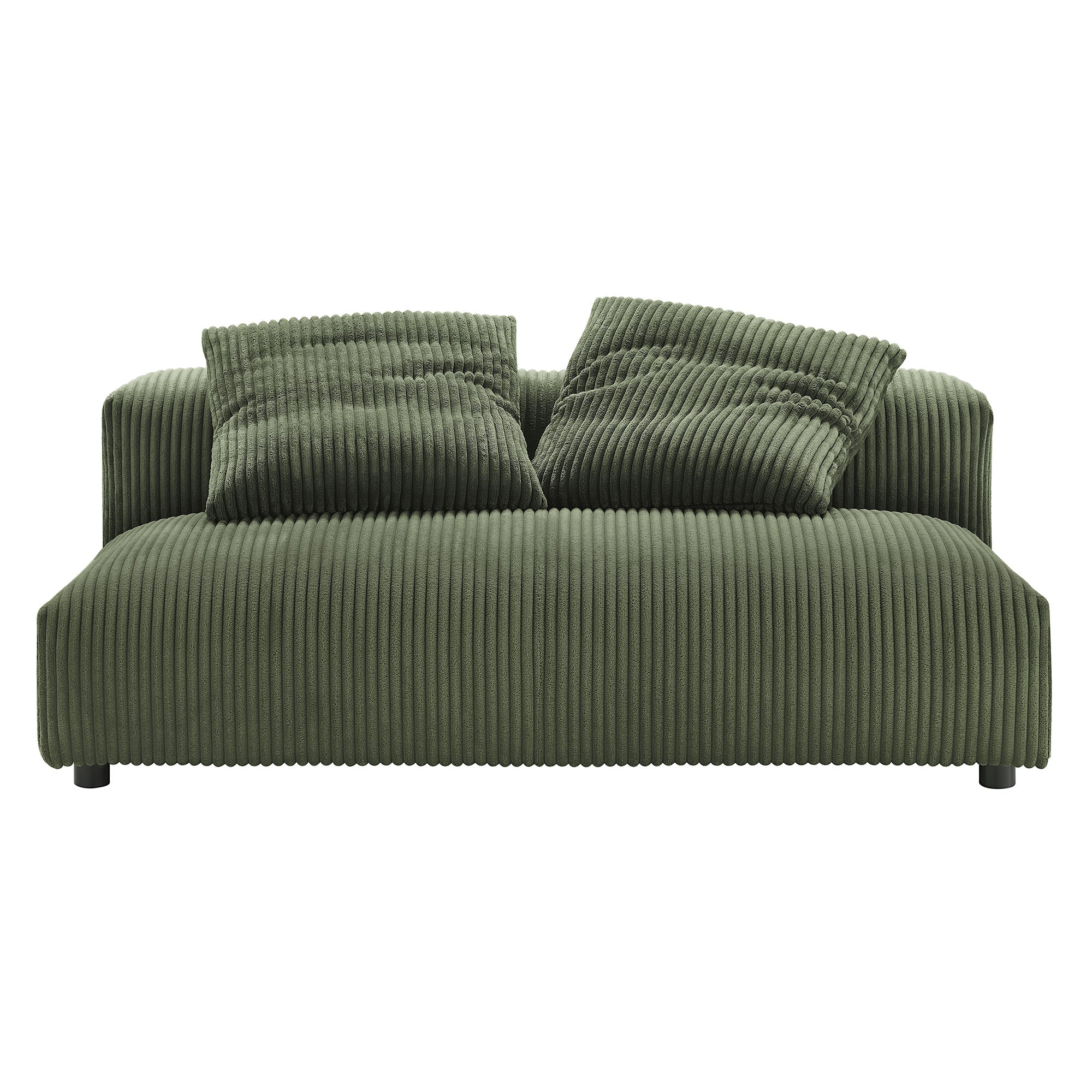 Solace Modular Corduroy Upholstered Armless Loveseat by Modway - Image 6