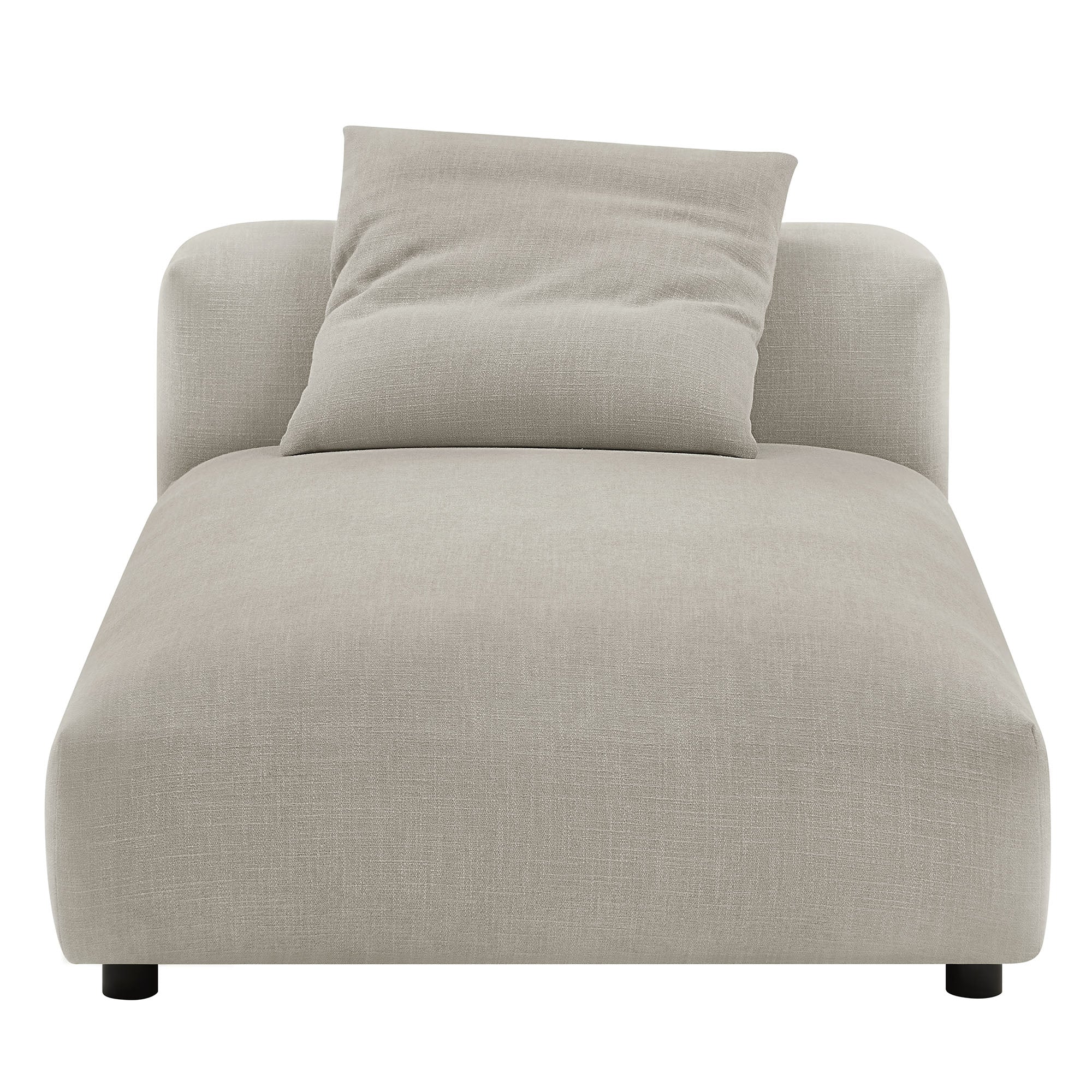 Solace Modular Upholstered Fabric Armless Chaise Lounge - Image 10