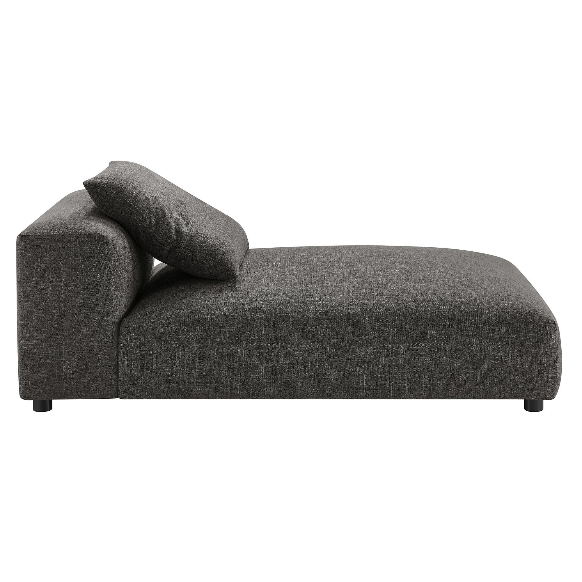 Solace Modular Upholstered Fabric Armless Chaise Lounge - Image 15
